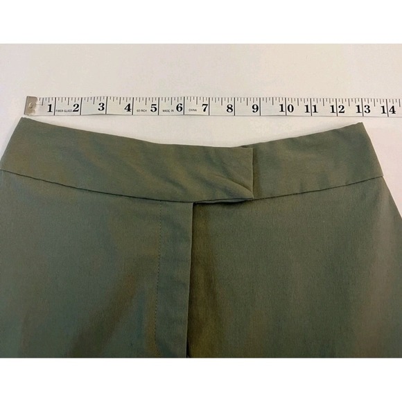 Vintage 90s Caché Olive Green Mini Skirt Size: 4 Chic, Preppy, Y2K, Classic NWOT - Picture 7 of 10